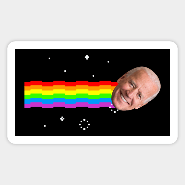 Joe Biden Nyan Cat Sticker by Nova5